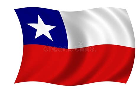 Flag of chile stock illustration. Illustration of national - 62496