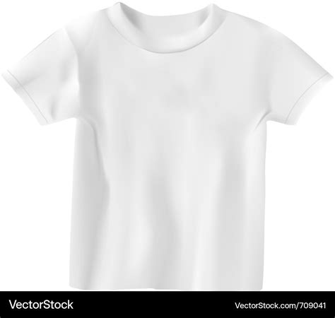 White t-shirt design template Royalty Free Vector Image