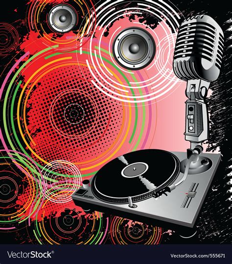 Dj background Royalty Free Vector Image - VectorStock