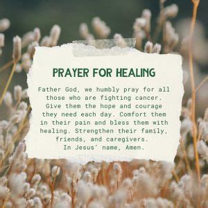 26 Powerful Healing Prayers for Cancer Patients - NurseBuff