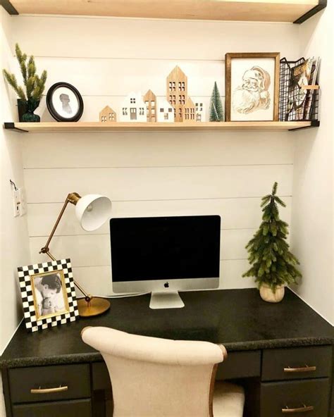 Black Desk With Natural Wood Shelves - Soul & Lane