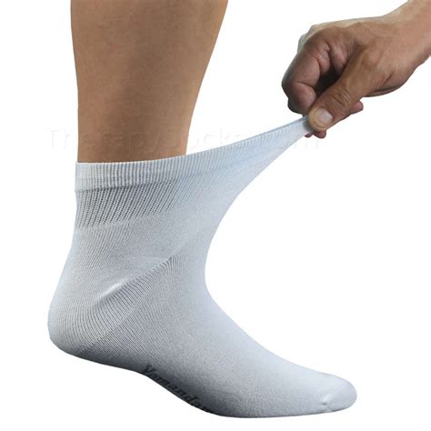 6 Pair Bamboo Non-Binding Diabetic Quarter Ankle Socks for Men ...