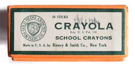 Crayola 36 Count Yellow Vintage Crayon Box: What's Inside the Box ...