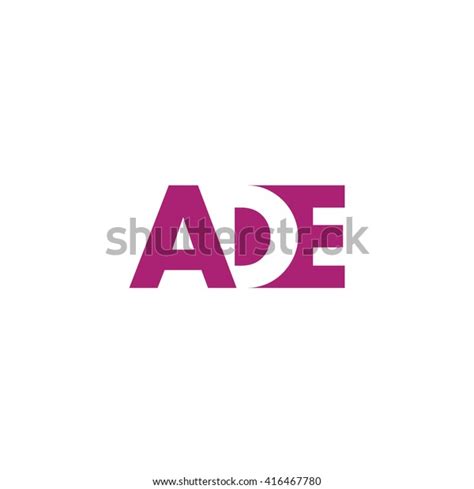 Ade Logo Vector Graphic Branding Letter Stock Vector (Royalty Free ...