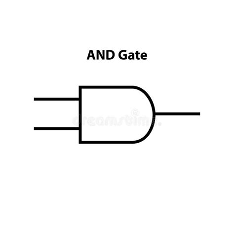 And Gate. Electronic Symbol of Open Switch Illustration of Basic ...