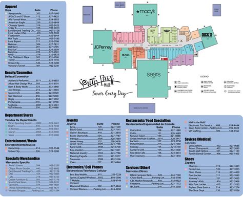 Map Of South Park Mall – Verjaardag Vrouw 2020