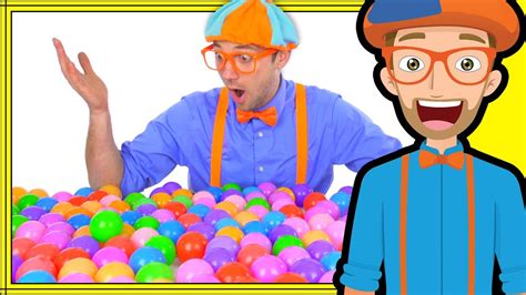 Blippi Plays and Learns at the Indoor Playground | Learn Colors and ...