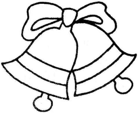 CHRISTMAS BELLS CLIPART BLACK AND WHITE - 162px Image #8