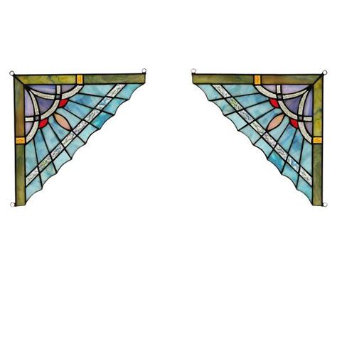 Astoria Grand Tiffany-Glass Window Panel | Wayfair Tiffany Stained ...