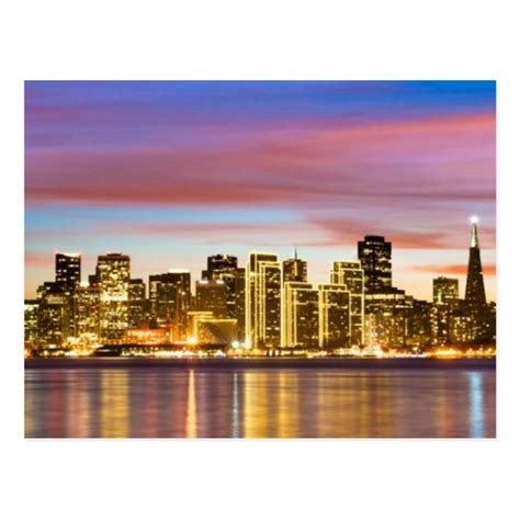 San Francisco sunset San Francisco Skyline, New York Skyline, Beautiful ...