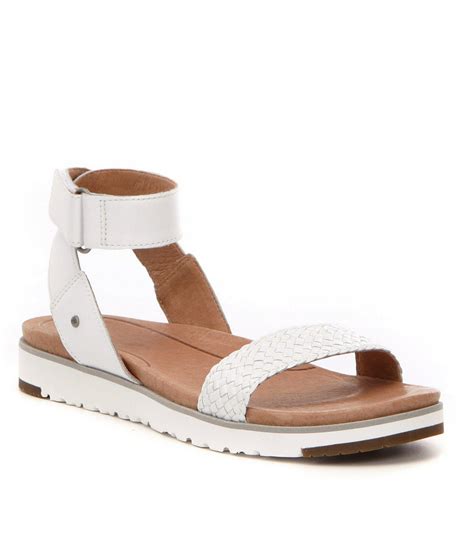 Lyst - Ugg ® Laddie Leather Sandals in White