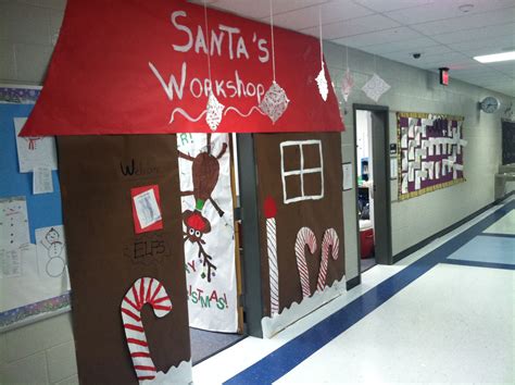 Santa's Workshop Door Decoration