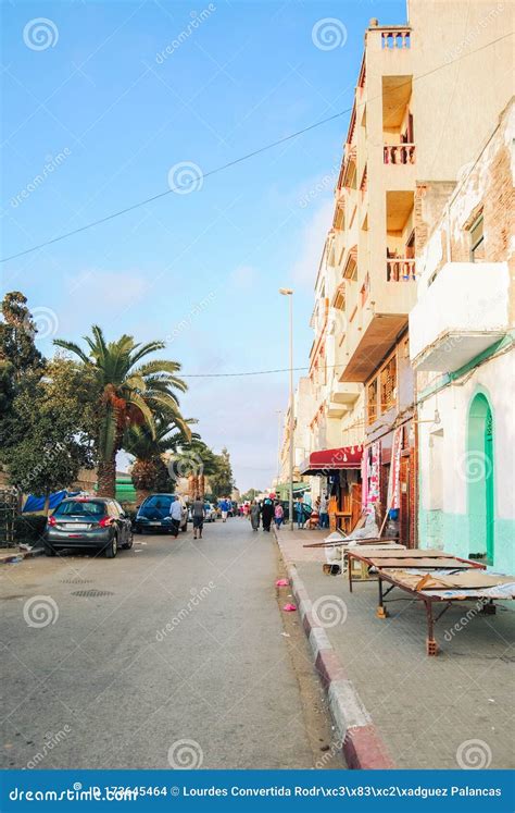 Street Outside the Medina of Asilah Editorial Stock Image - Image of ...