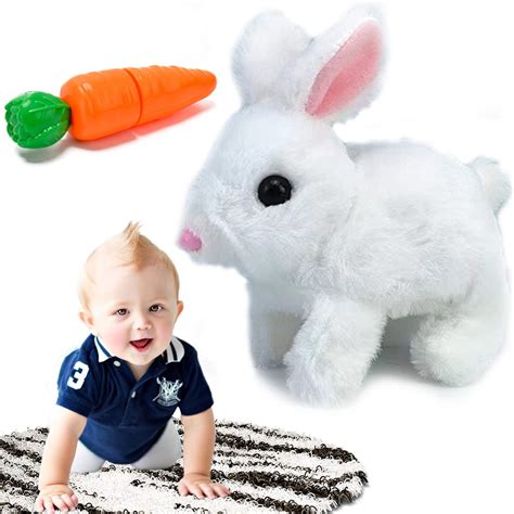 Interactive Bunny Toys for Kids Easter Bunny Plush Educational Bunnies ...