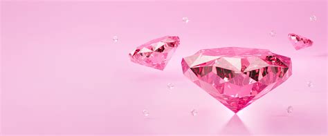 3d pink diamond jewelry background abstract 3D model | CGTrader