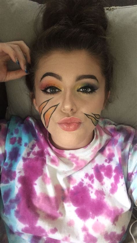 Colorful Rainbow Halloween Makeup