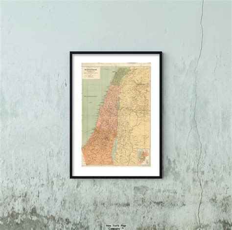 1917 Map State of Palestine | Israel | Jordan The Daily telegraph war ...