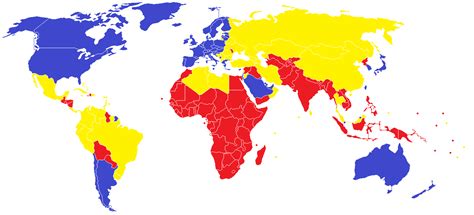 Map Of 3Rd World Countries - Lilly Pauline