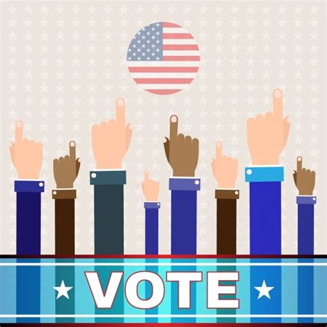 Free Vector | Usa election background design