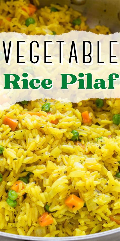 Easy Vegetable Rice Pilaf - I Wash You Dry