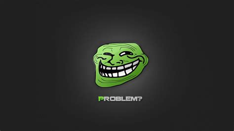 Download Problem Troll Face Funny Meme Wallpaper | Wallpapers.com