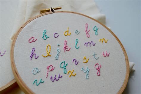 Embroidery letters - turkkum