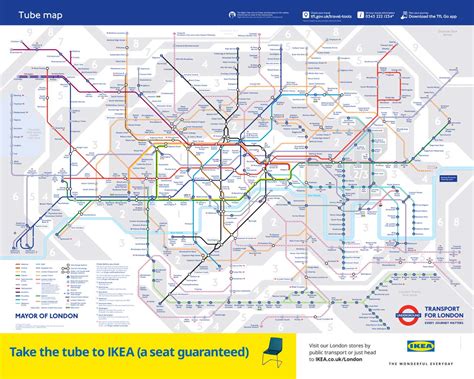 London Tube Map 2022 Printable