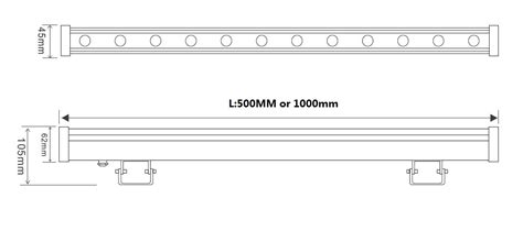 Linear RGB Wall washer light DMX512 RGB LED Wall Washer LED Wash Bar ...