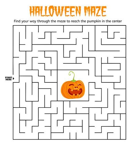 Printable Halloween Mazes - Printable Word Searches