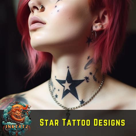 Star Tattoo Designs Neck