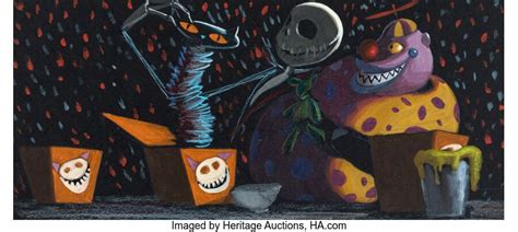 Tim Burtons The Nightmare Before Christmas Jack Skellington and Clown ...