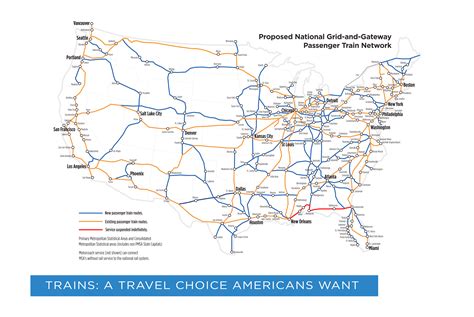 Passenger Train Routes Usa Map - Map