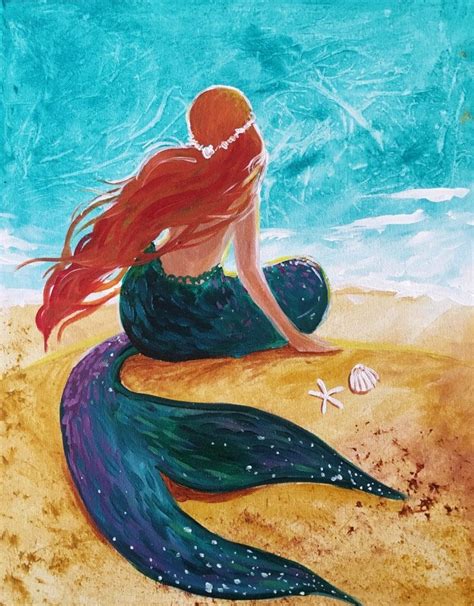 Art at Home: Mermaid Life! - Uncorked Canvas