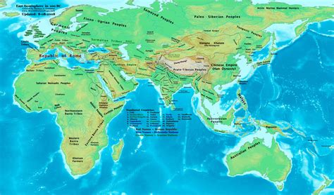 The Eastern Hemisphere, 100 BC (Illustration) - World History Encyclopedia