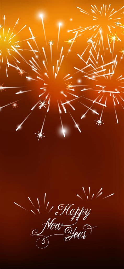 Happy New Year With Golden Fireworks Free Cell Phone Live Wallpaper ...