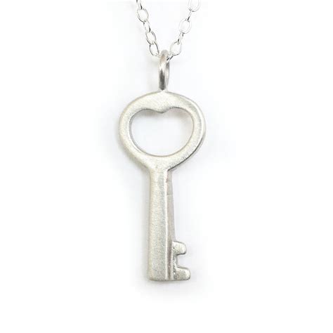 small simple key necklace – Emily Rosenfeld