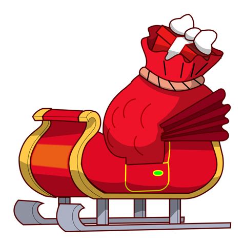 Santa Sleigh PNG Images Transparent Free Download