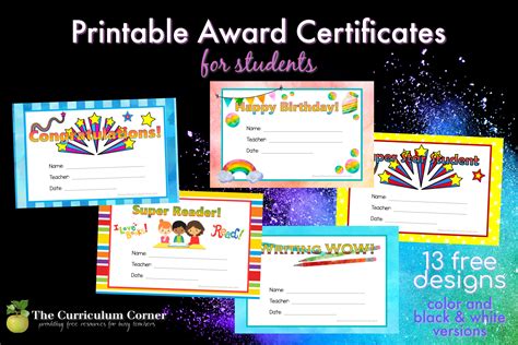 Free Printable Classroom Awards Certificates - FREE PRINTABLE TEMPLATES