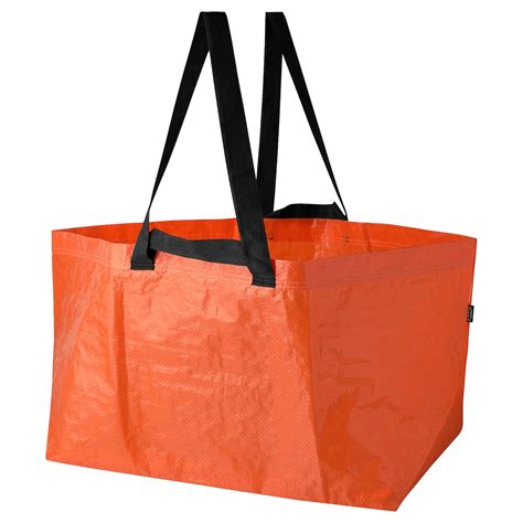 KUSTFYR shopping bag, large, orange, 21 ¾x13 ¾x14 ½"/19 gallon - IKEA