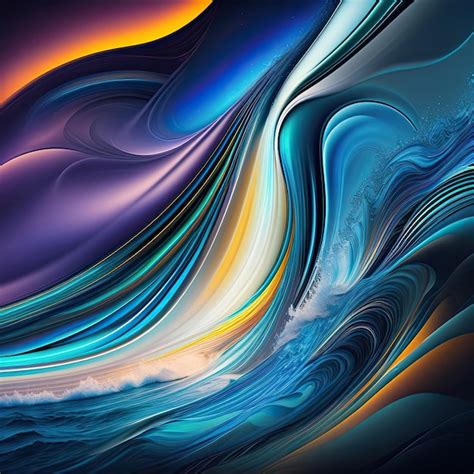 Premium AI Image | Abstract Water Waves Background