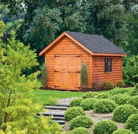 Log Cabin Heritage Sheds - Amish Mike- Amish Sheds, Amish Barns, Sheds ...