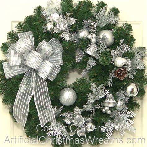 SILVER BELLS CHRISTMAS WREATH | ArtificialChristmasWreaths.com ...