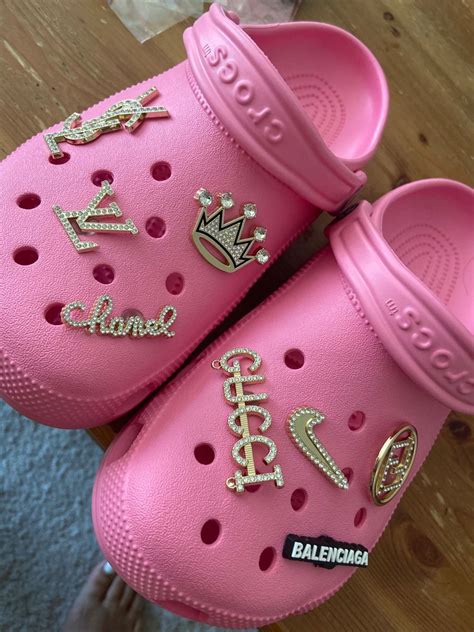 Bling Pink Crocs | Pink crocs, Crocs fashion, Crocs with charms