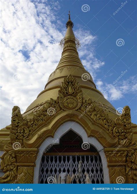 Myanmarese Temple at Lumbini, Birthplace of Buddha Stock Image - Image ...