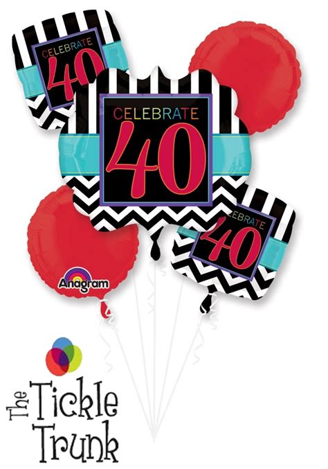 40th Birthday Celebration Balloon Bouquet | onlineweddingstore