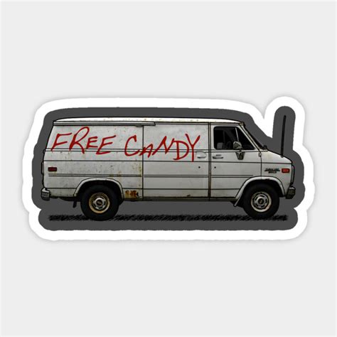 Free Candy Van - Creepypasta - Sticker | TeePublic