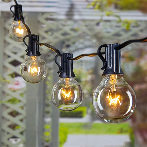 Brightown Outdoor String Light 100Feet G40 Globe Patio Lights with 104 ...