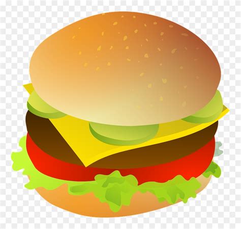 Burger Clipart Transparent Background Pencil And In - Cheeseburger Png ...