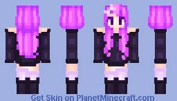 Purple Girl~ Minecraft Skin