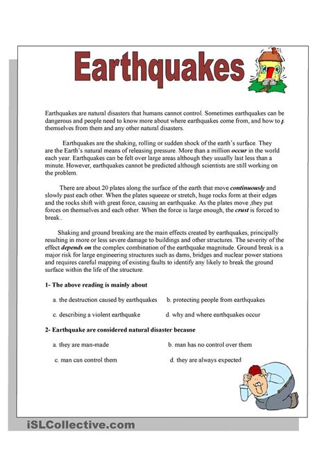 Earthquake Lesson For Kids